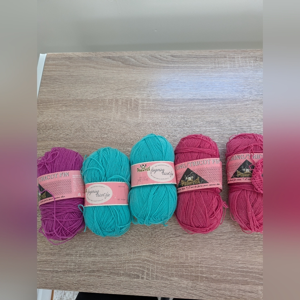 Mixed Lot Of 5 Vintage Bernat Baby Fingering Weight Yarn - Picture 7 of 7